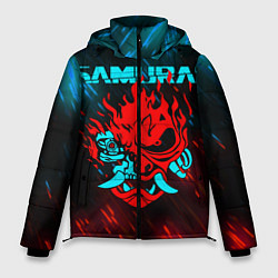 Куртка зимняя мужская CYBERPUNK 2077 SAMURAI, цвет: 3D-светло-серый