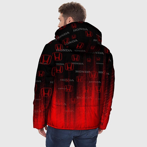 Мужская зимняя куртка HONDA / 3D-Красный – фото 4