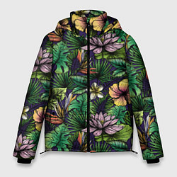 Мужская зимняя куртка Летние цветы