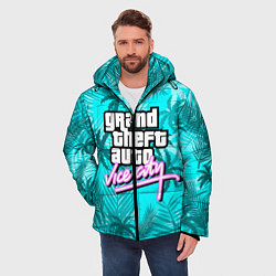 Куртка зимняя мужская GTA VICE CITY, цвет: 3D-черный — фото 2