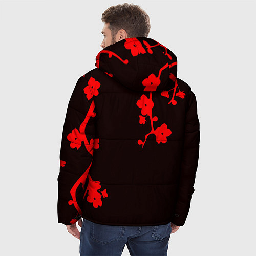 Мужская зимняя куртка BTS / 3D-Красный – фото 4