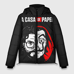 Куртка зимняя мужская La casa de papel, цвет: 3D-черный