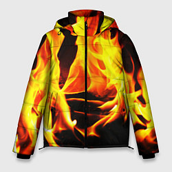 Куртка зимняя мужская В ОГНЕ, цвет: 3D-черный