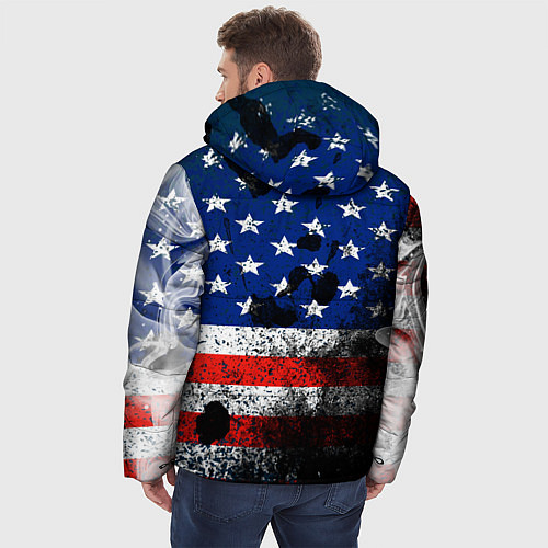 Мужская зимняя куртка США / 3D-Красный – фото 4