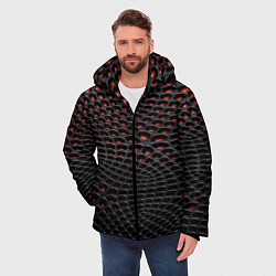 Куртка зимняя мужская 3D ABSTRACT, цвет: 3D-черный — фото 2