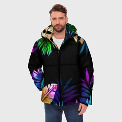 Куртка зимняя мужская Тропическая Ночь, цвет: 3D-черный — фото 2