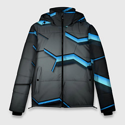 Куртка зимняя мужская 3D Плиты, цвет: 3D-светло-серый