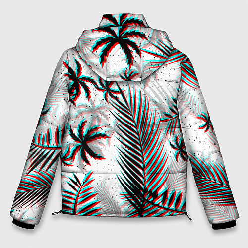 Мужская зимняя куртка ПАЛЬМЫ TROPICAL GLITCH / 3D-Светло-серый – фото 2