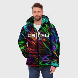 Куртка зимняя мужская CS GO КС ГО, цвет: 3D-черный — фото 2