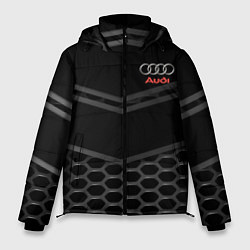 Куртка зимняя мужская AUDI, цвет: 3D-красный