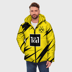 Куртка зимняя мужская Reus Borussia Dortmund 20-21, цвет: 3D-красный — фото 2