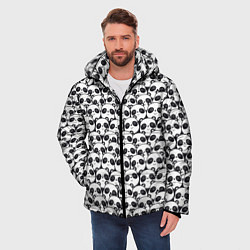 Куртка зимняя мужская ПАНДЫ, цвет: 3D-светло-серый — фото 2