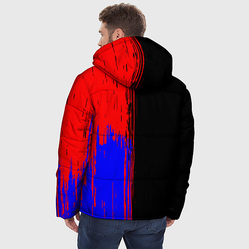 Мужская зимняя куртка БЕЗ БАБ / 3D-Красный – фото 4
