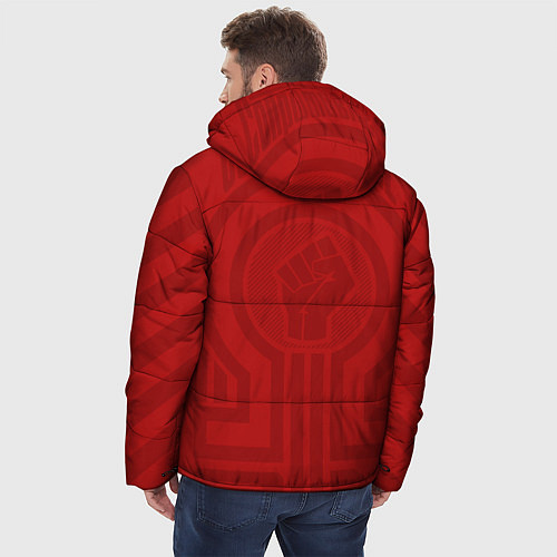 Мужская зимняя куртка Электрическое сопротивление / 3D-Красный – фото 4