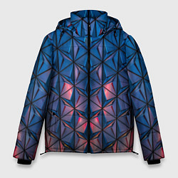 Куртка зимняя мужская Геометрический принт, цвет: 3D-черный