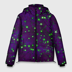 Куртка зимняя мужская Звездное небо арт, цвет: 3D-черный