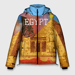 Куртка зимняя мужская Египет Пирамида Хеопса, цвет: 3D-красный