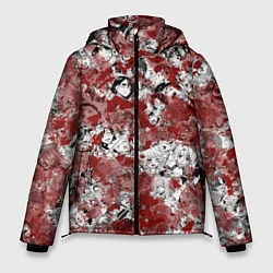 Куртка зимняя мужская Кровавый ахегао, цвет: 3D-красный