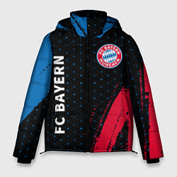 Куртка зимняя мужская FC BAYERN БАВАРИЯ, цвет: 3D-черный