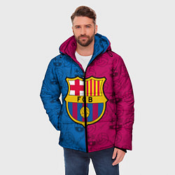 Куртка зимняя мужская FC BARCELONA, цвет: 3D-черный — фото 2