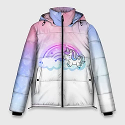 Куртка зимняя мужская Единорог, цвет: 3D-черный