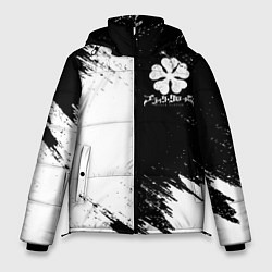 Куртка зимняя мужская ЧЁРНЫЙ КЛЕВЕР BLACK CLOVER, цвет: 3D-светло-серый