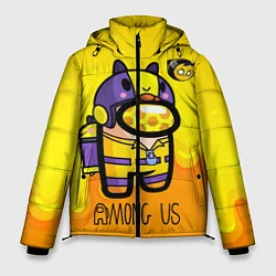Куртка зимняя мужская Among Us пчела, цвет: 3D-светло-серый