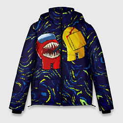 Мужская зимняя куртка Among Us Van Gogh Style