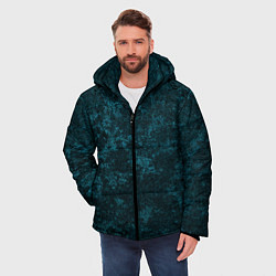 Куртка зимняя мужская ТЕКСТУРА МЕТАЛЛА, цвет: 3D-светло-серый — фото 2
