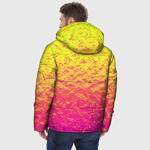 Мужская зимняя куртка Яркий закат / 3D-Красный – фото 4