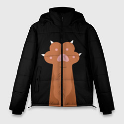 Куртка зимняя мужская Лапа медведя, цвет: 3D-черный