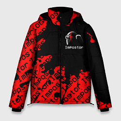 Куртка зимняя мужская AMONG US - Impostor, цвет: 3D-красный