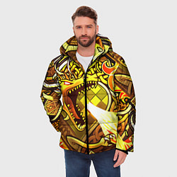 Куртка зимняя мужская CS GO DRAGON LORE, цвет: 3D-черный — фото 2