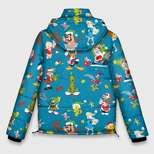 Мужская зимняя куртка Looney Tunes Christmas / 3D-Светло-серый – фото 2