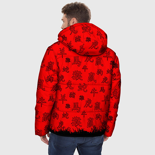 Мужская зимняя куртка САМУРАЙ / 3D-Красный – фото 4