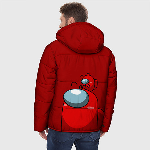 Мужская зимняя куртка МИМИ АМОНГ АС / 3D-Красный – фото 4