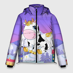 Куртка зимняя мужская Милый бык, цвет: 3D-черный