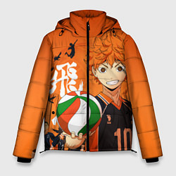 Куртка зимняя мужская ВОЛЕЙБОЛ!! HAIKYUU!!, цвет: 3D-черный