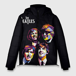 Куртка зимняя мужская The Beatles, цвет: 3D-черный