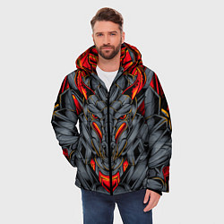 Куртка зимняя мужская Механический дракон, цвет: 3D-черный — фото 2