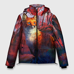 Куртка зимняя мужская Рыжая лиса, цвет: 3D-черный