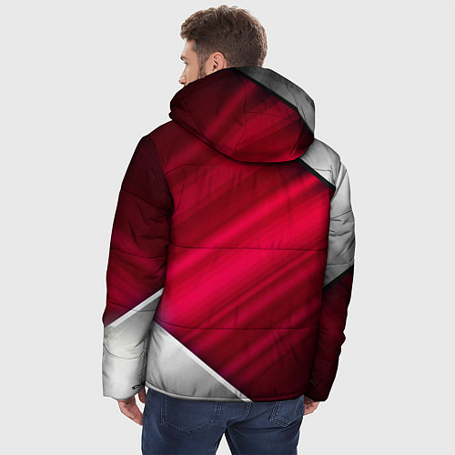 Мужская зимняя куртка MERCEDES BENZ S / 3D-Красный – фото 4