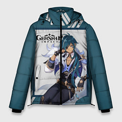 Куртка зимняя мужская Кэйа - Genshin Impact, цвет: 3D-светло-серый