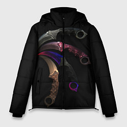 Куртка зимняя мужская CS Ножи, цвет: 3D-черный