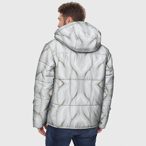 Мужская зимняя куртка Вязанка / 3D-Красный – фото 4