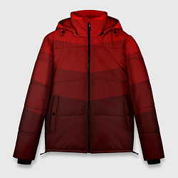 Куртка зимняя мужская Красный Градиент, цвет: 3D-красный