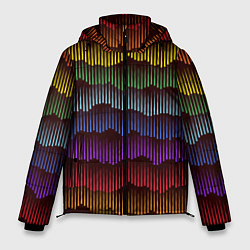 Куртка зимняя мужская Радуга, цвет: 3D-черный