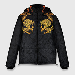 Куртка зимняя мужская GOLD CHINA DRAGONS, цвет: 3D-черный