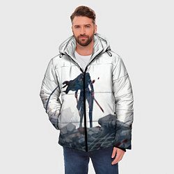 Куртка зимняя мужская Атака Титанов, цвет: 3D-светло-серый — фото 2
