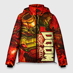 Куртка зимняя мужская DOOM Eternal, цвет: 3D-черный